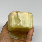 1.58 lbs, 4.5"x2.6"x1.8", Natural Lemon Calcite Freeform Polished @Pakistan, B30