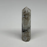 104.1g, 4"x0.9", Rainbow Moonstone Tower Obelisk Point Crystal @India, B29256