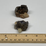 86.3g,1.5"-1.6",2pcs, Purple Fluorite Crystal Mineral Specimen @Pakistan,B27696