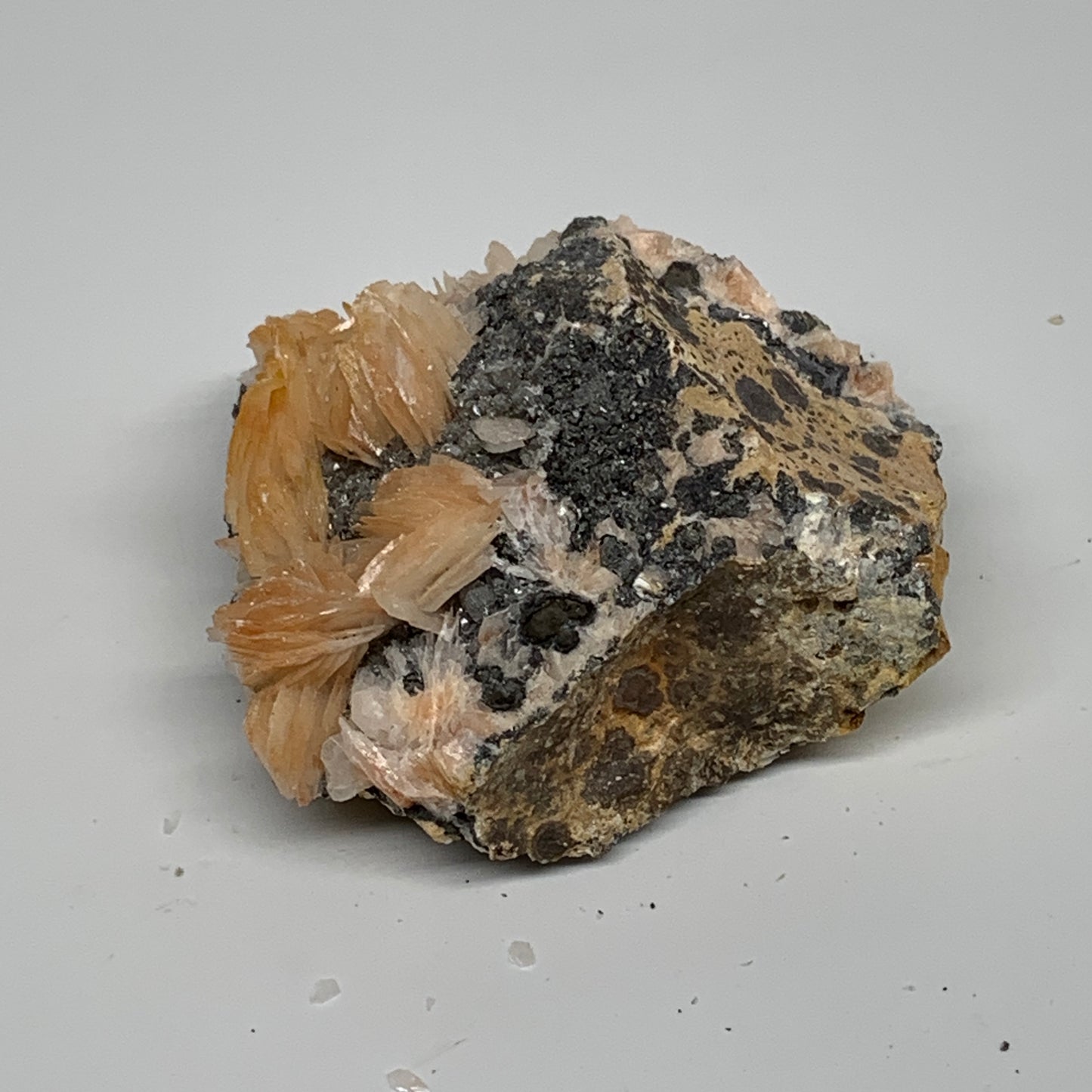 132.5g, 2.4"x2.3"x1.1", Barite with Cerussite on Galena Mineral Specimen, B33520