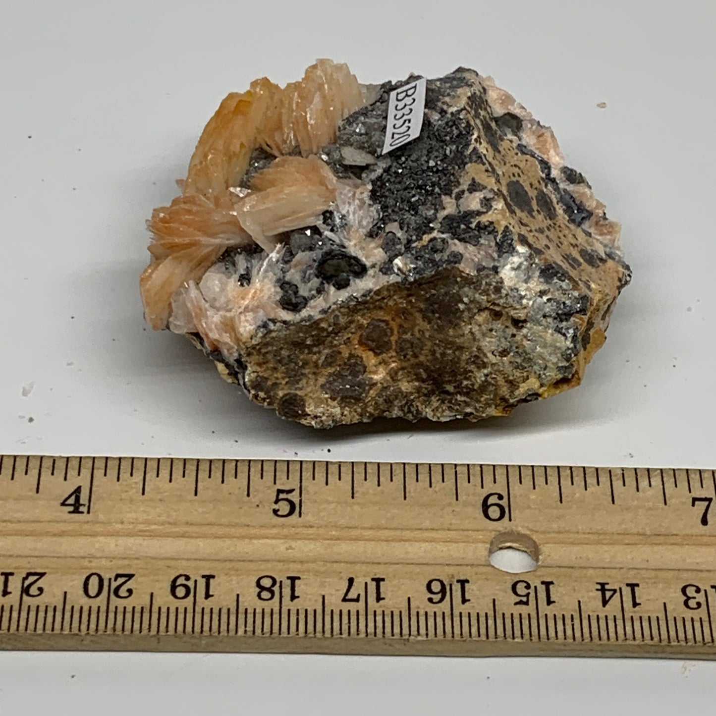 132.5g, 2.4"x2.3"x1.1", Barite with Cerussite on Galena Mineral Specimen, B33520