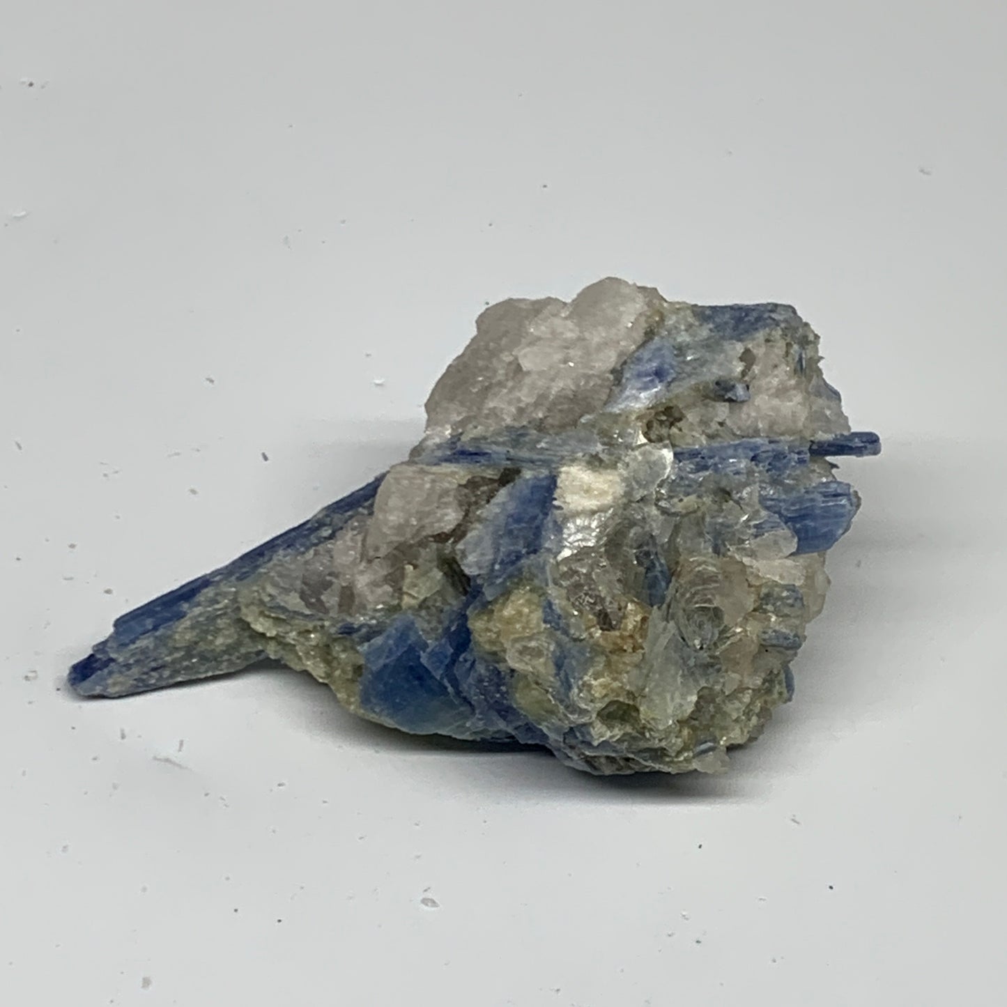 168.1g, 3.7"x2"x1.7", Rough Raw Blue Kyanite Chunk Mineral @Brazil, B32853