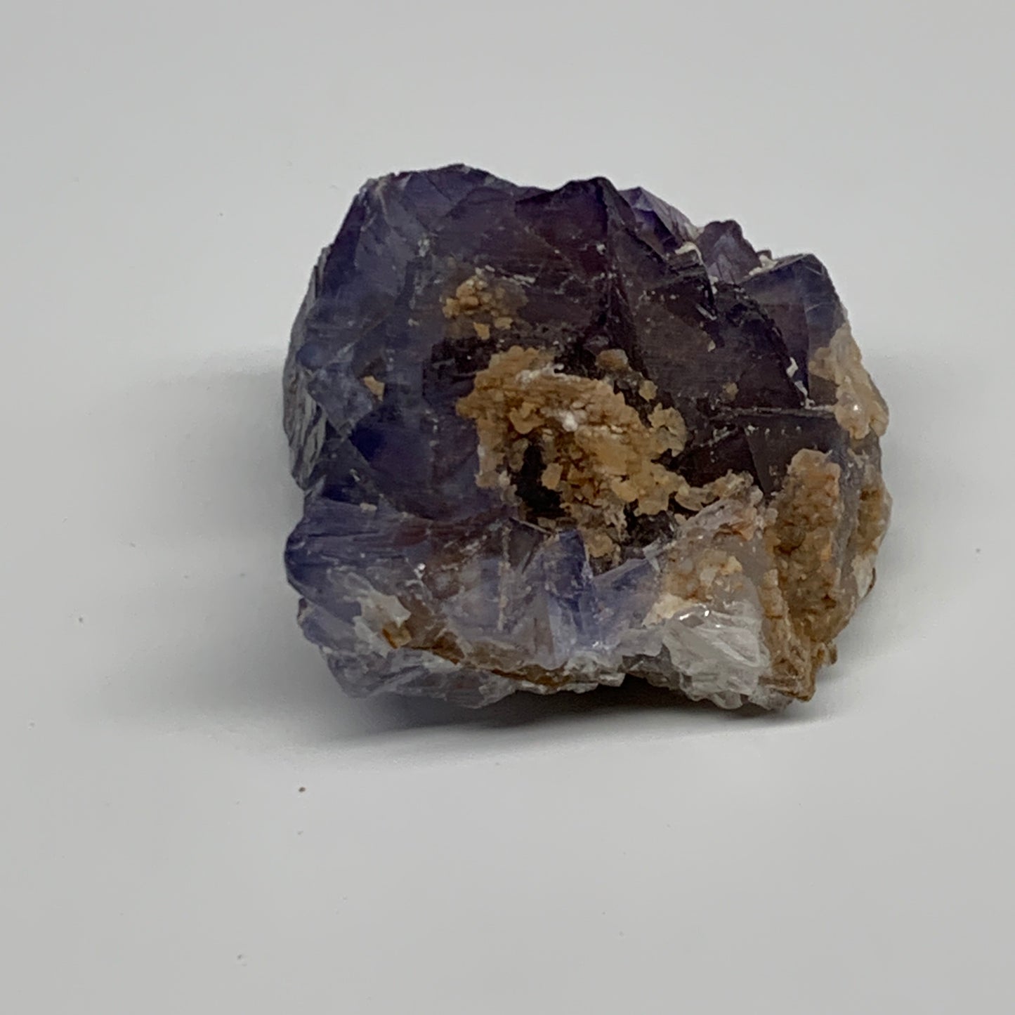 170.8g,2.5"x2.3"x1.5",Purple Fluorite Crystal Mineral Specimen @Pakistan,B27699