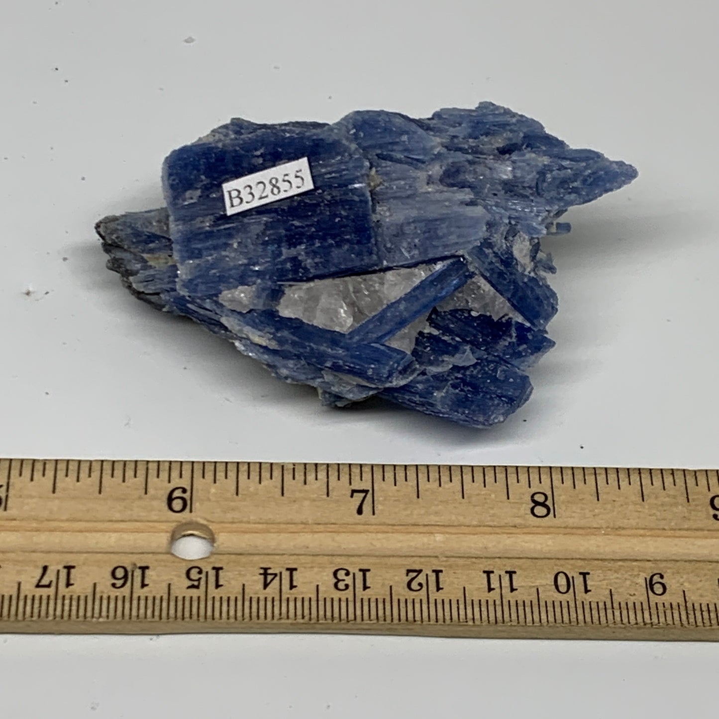 106.3g, 3.2"x1.9"x1.1", Rough Raw Blue Kyanite Chunk Mineral @Brazil, B32855