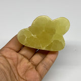 162.5g, 2.7"x1.9"x0.8", Lemon Calcite Cloud Crystal Polished @Pakistan, B30707