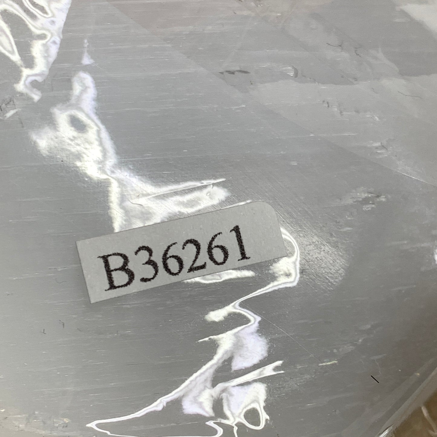 0.71 lbs, 4"x4.2"x1", Selenite Half Puffy Heart Crystals, Satin Spar, B36261