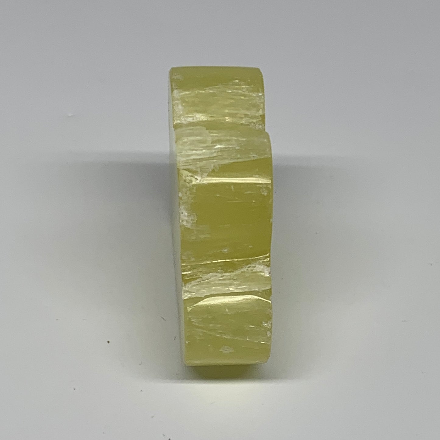 162.5g, 2.7"x1.9"x0.8", Lemon Calcite Cloud Crystal Polished @Pakistan, B30707