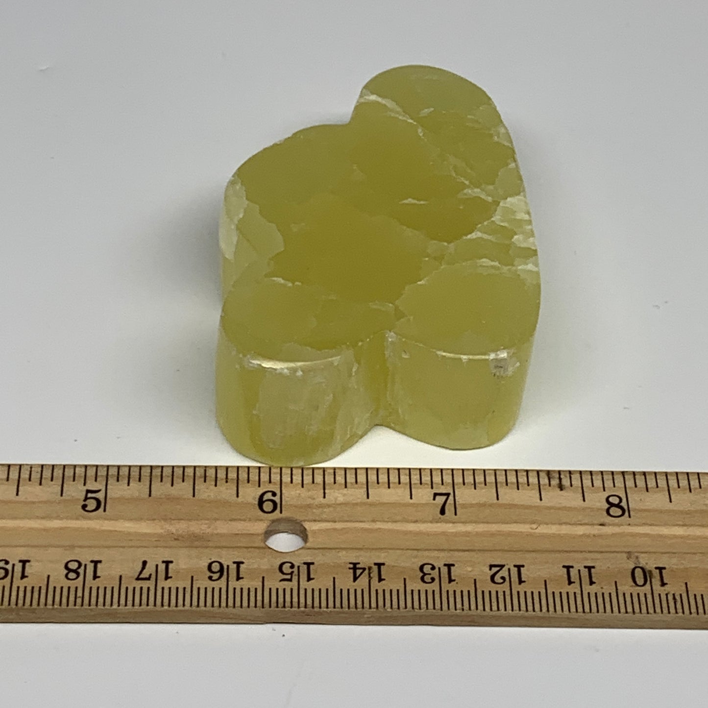 162.5g, 2.7"x1.9"x0.8", Lemon Calcite Cloud Crystal Polished @Pakistan, B30707