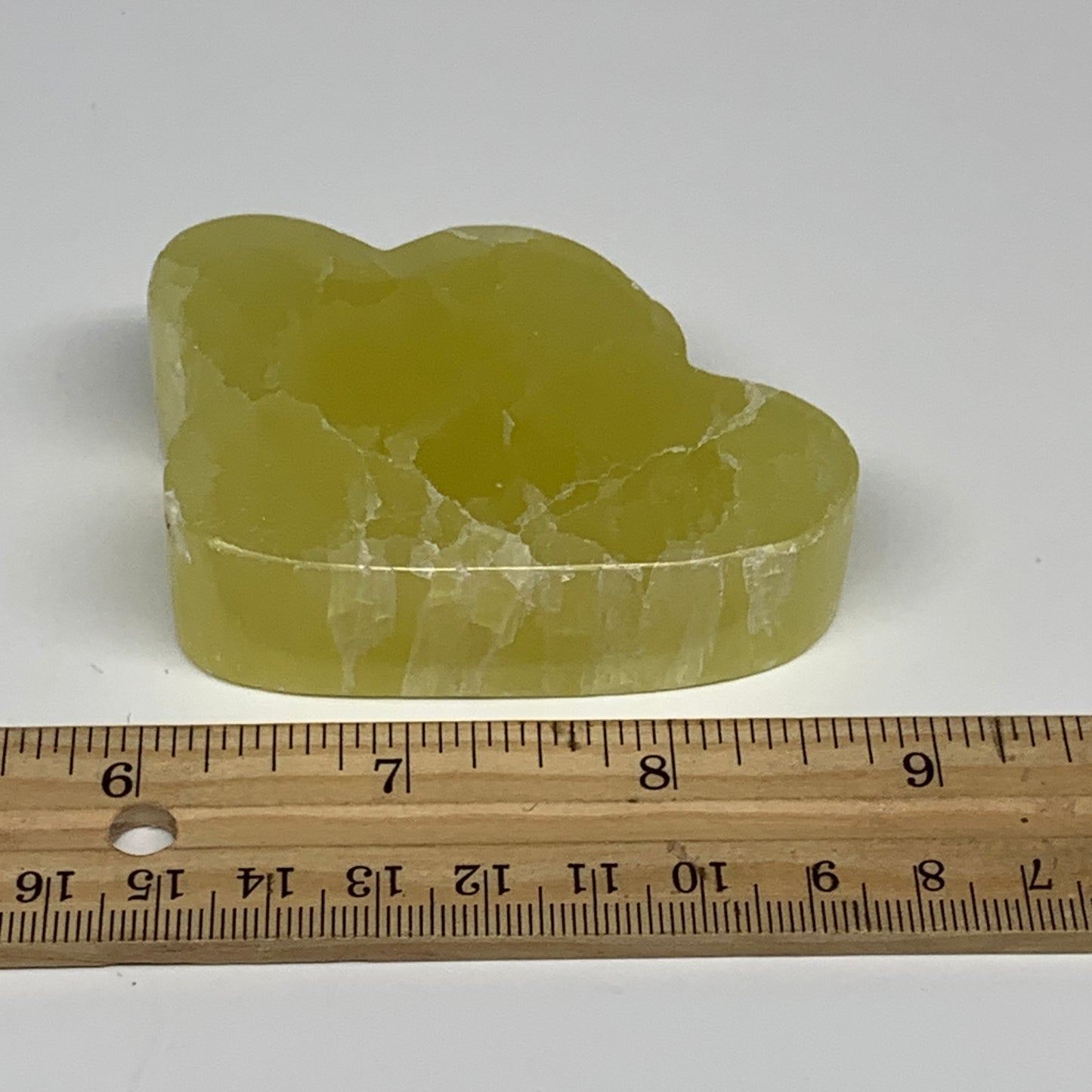 162.5g, 2.7"x1.9"x0.8", Lemon Calcite Cloud Crystal Polished @Pakistan, B30707