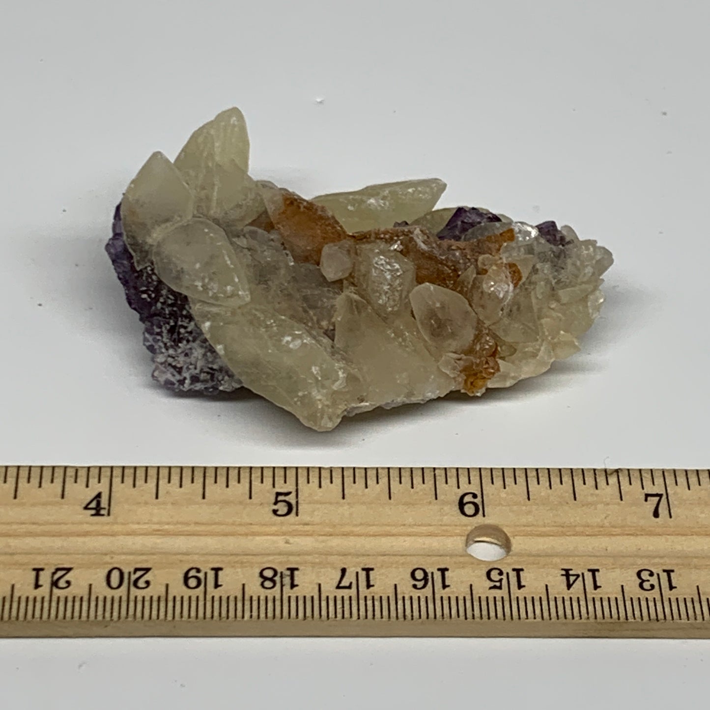71.4g,2.8"x1.7"x0.7",Dog Tooth Calcite Mineral Specimen @Pakistan,B27701
