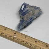 106.5g, 3.6"x2.1"x1", Rough Raw Blue Kyanite Chunk Mineral @Brazil, B32856