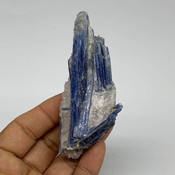 94.2g, 3.9"x1.5"x1", Rough Raw Blue Kyanite Chunk Mineral @Brazil, B32857