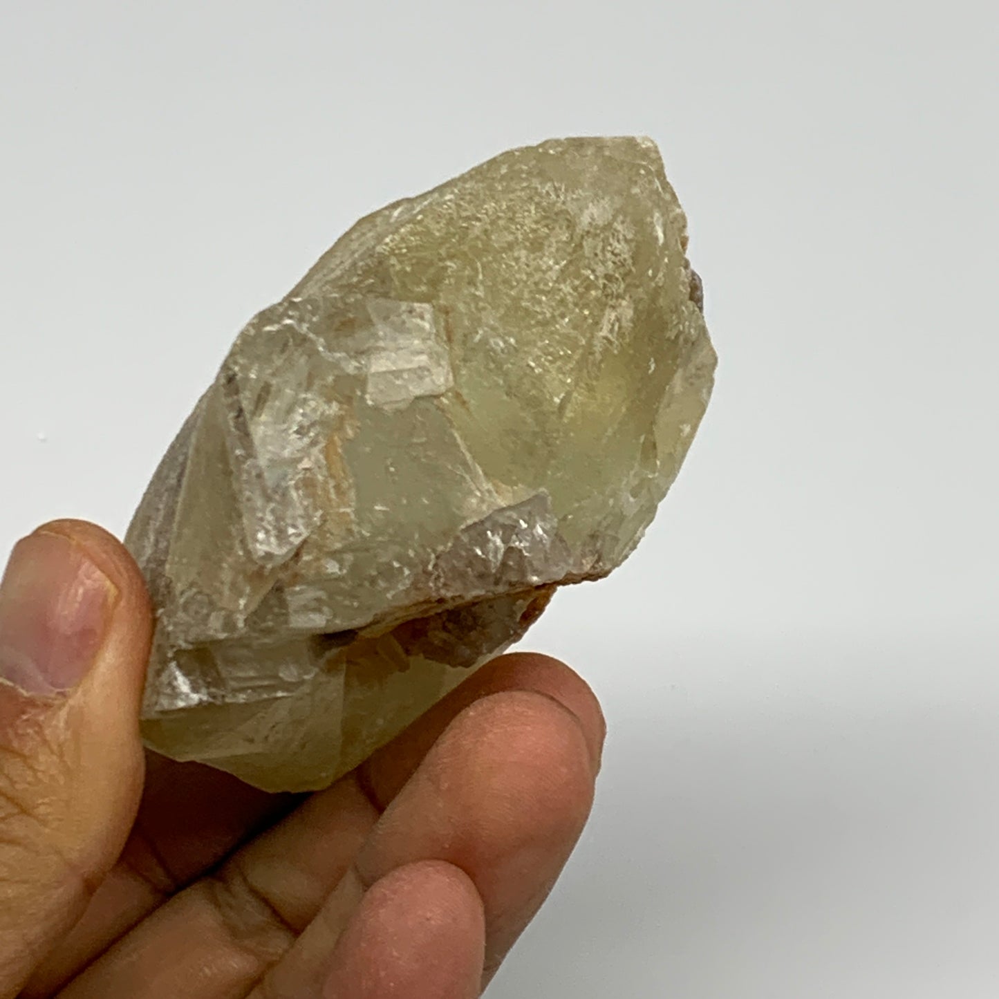 156.7g,2.9"x2"x1.5",Dog Tooth Calcite Mineral Specimen @Pakistan,B27702