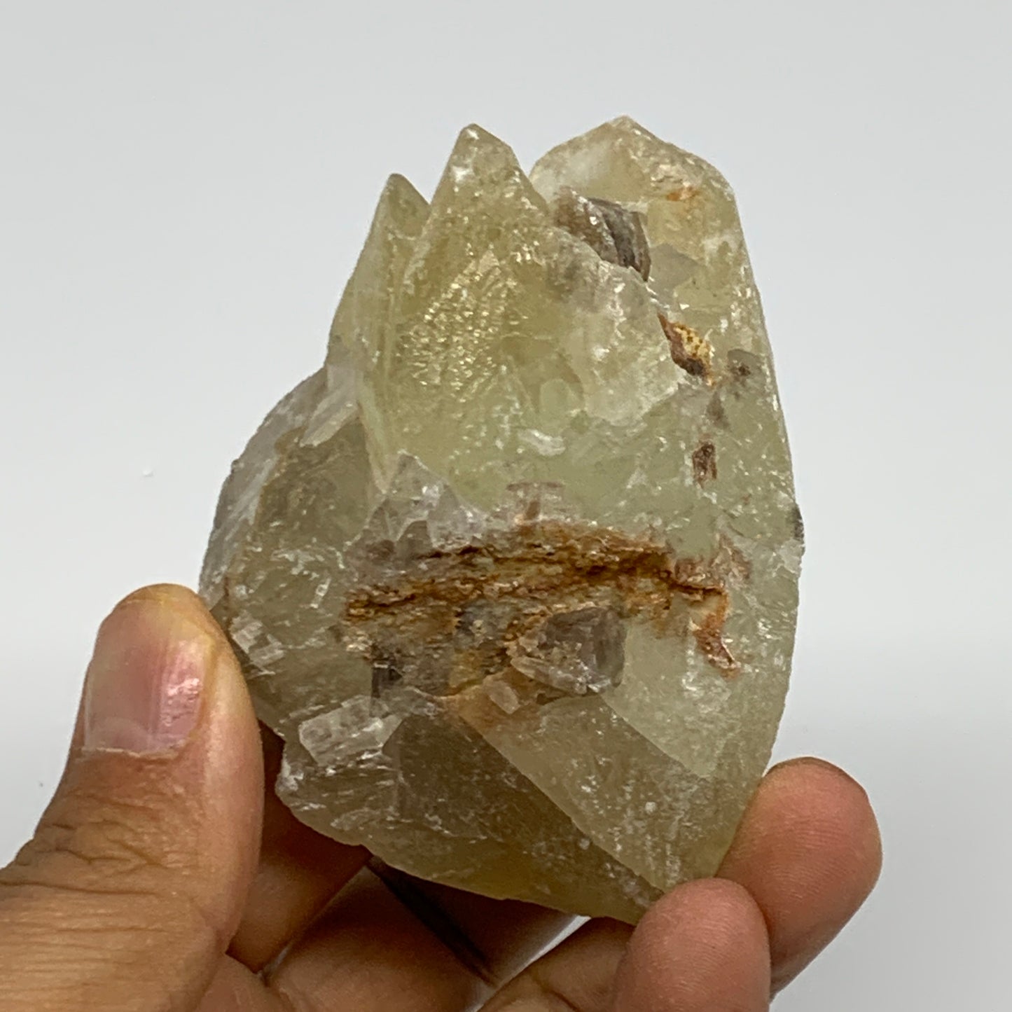 156.7g,2.9"x2"x1.5",Dog Tooth Calcite Mineral Specimen @Pakistan,B27702