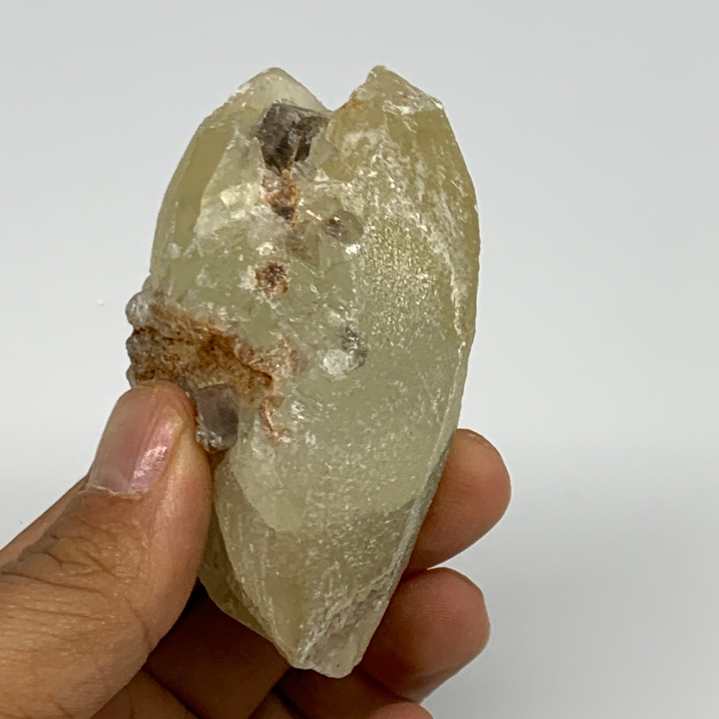 156.7g,2.9"x2"x1.5",Dog Tooth Calcite Mineral Specimen @Pakistan,B27702