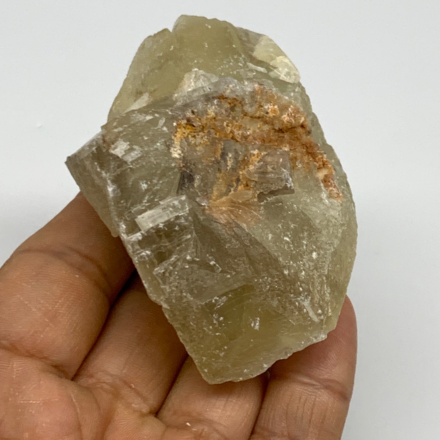 156.7g,2.9"x2"x1.5",Dog Tooth Calcite Mineral Specimen @Pakistan,B27702