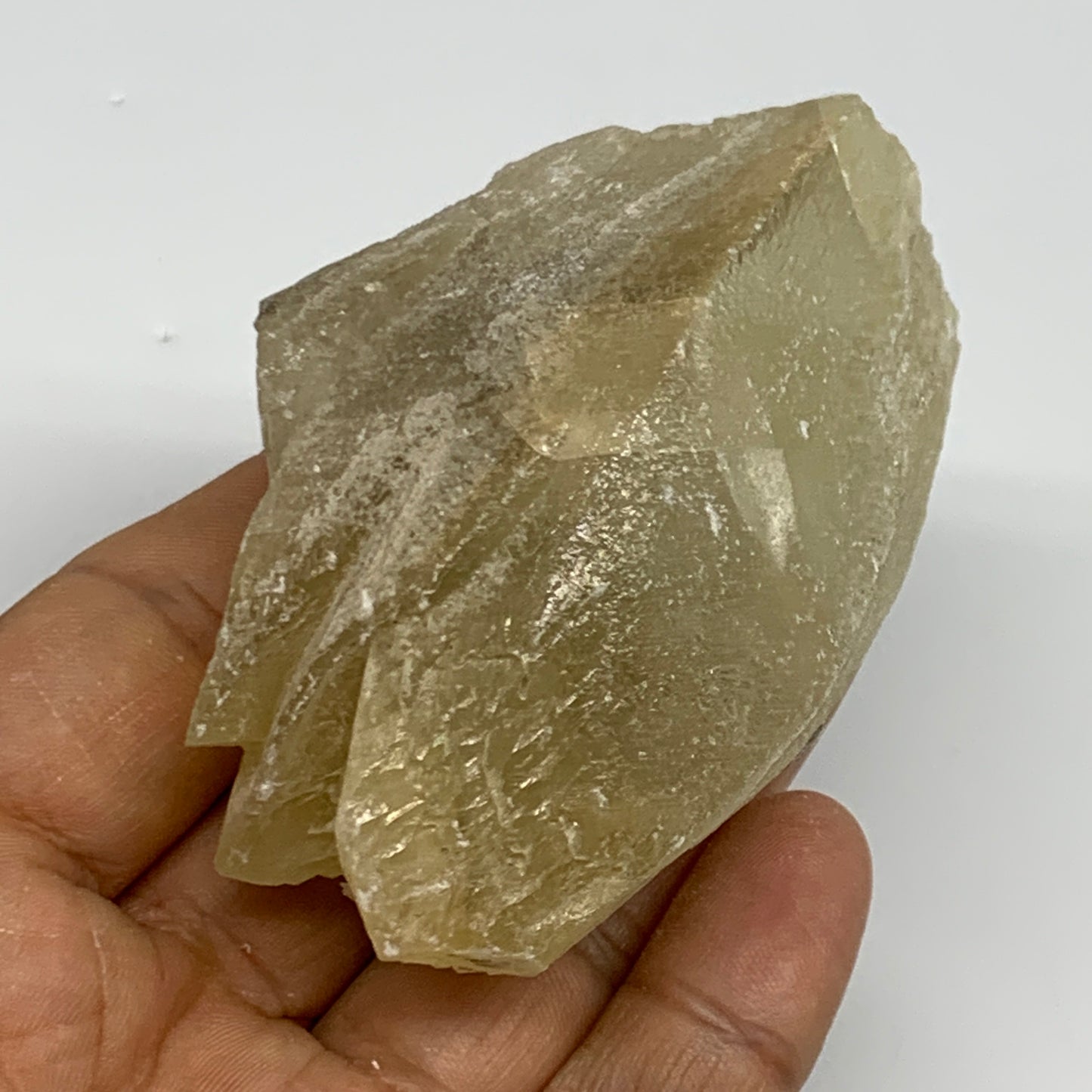 156.7g,2.9"x2"x1.5",Dog Tooth Calcite Mineral Specimen @Pakistan,B27702