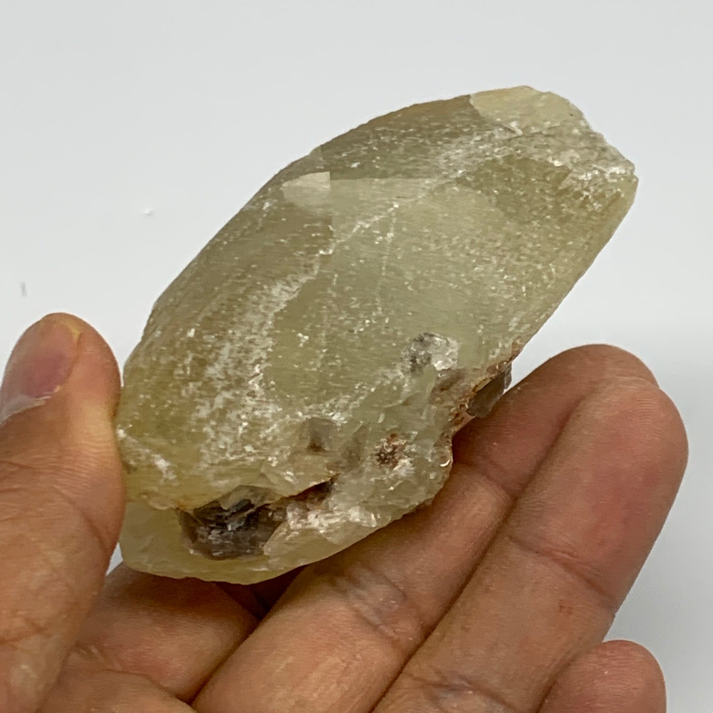 156.7g,2.9"x2"x1.5",Dog Tooth Calcite Mineral Specimen @Pakistan,B27702