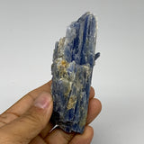 119.9g, 4"x1.6"x1.3", Rough Raw Blue Kyanite Chunk Mineral @Brazil, B32859