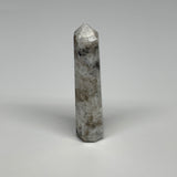74.2g, 3.7"x0.8", Rainbow Moonstone Tower Obelisk Point Crystal @India, B29247
