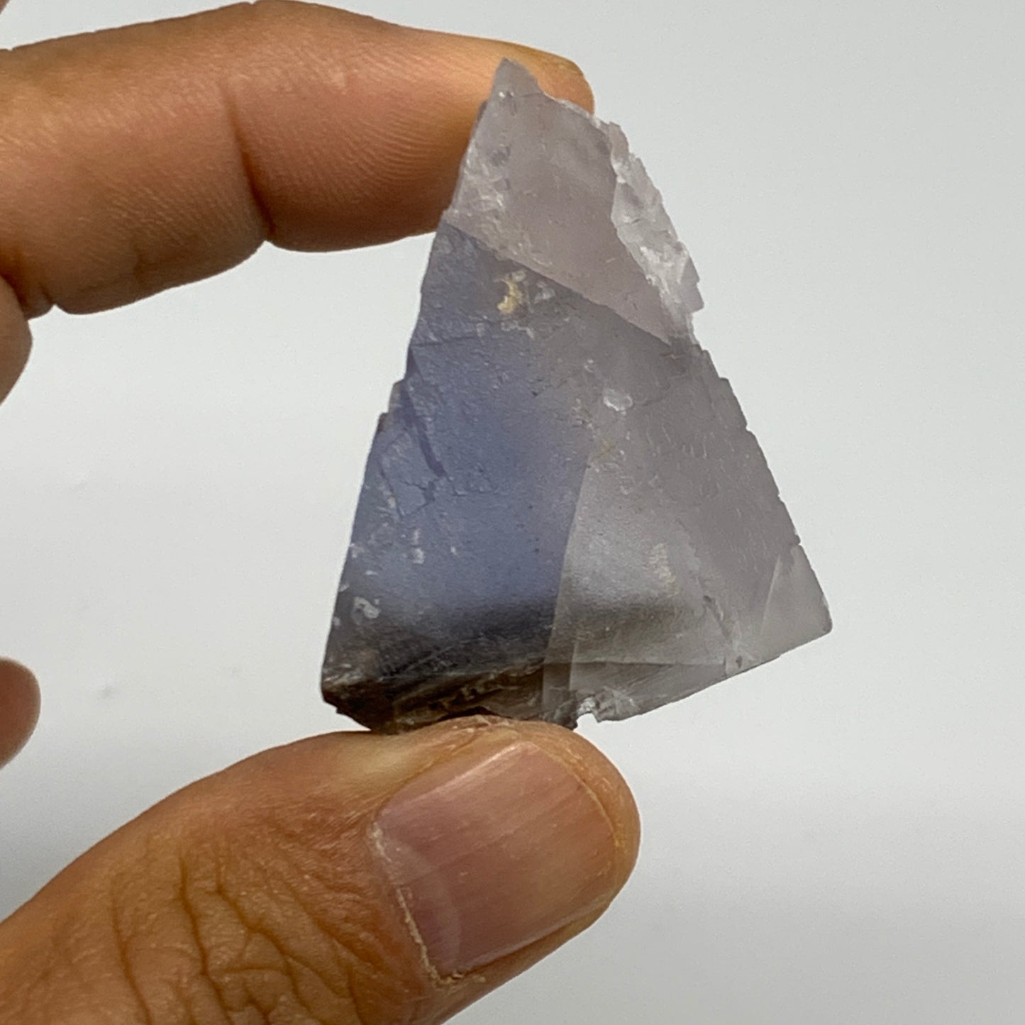 73.1g,1.6"-2",2pcs, Purple Fluorite Crystal Mineral Specimen @Pakistan,B27707