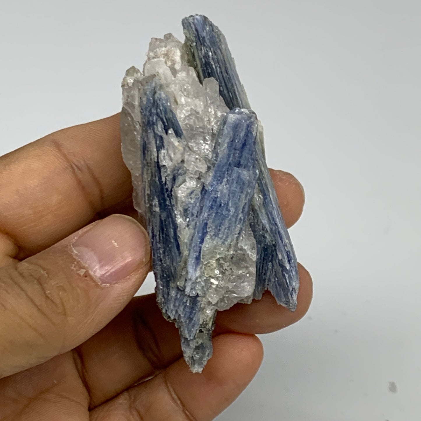 77.2g, 3"x1.7"x1.1", Rough Raw Blue Kyanite Chunk Mineral @Brazil, B32863