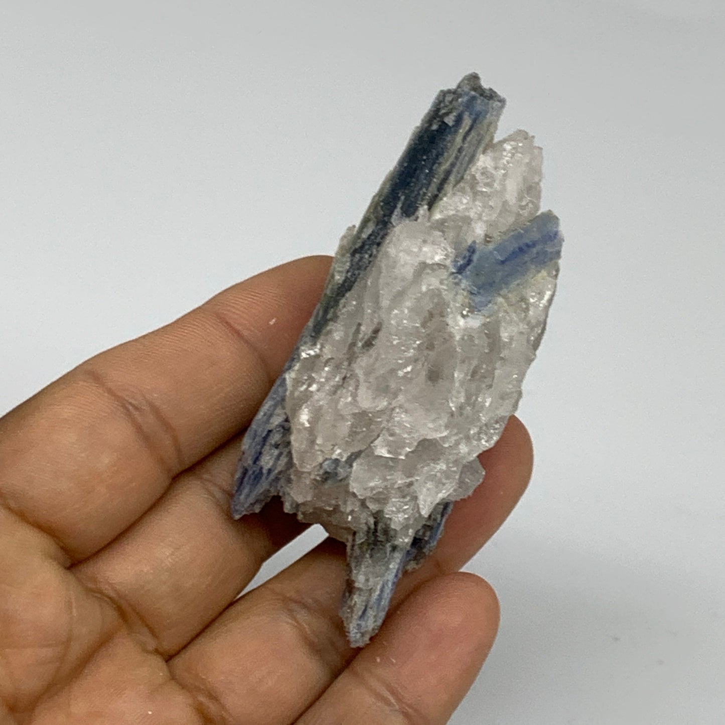 77.2g, 3"x1.7"x1.1", Rough Raw Blue Kyanite Chunk Mineral @Brazil, B32863