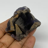 89.8g,2"x1.6"x1.2",Purple Fluorite Crystal Mineral Specimen @Pakistan,B27710