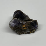 89.8g,2"x1.6"x1.2",Purple Fluorite Crystal Mineral Specimen @Pakistan,B27710