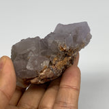 143.9g,2.8"x2.4"x1.3",Purple Fluorite Crystal Mineral Specimen @Pakistan,B27712