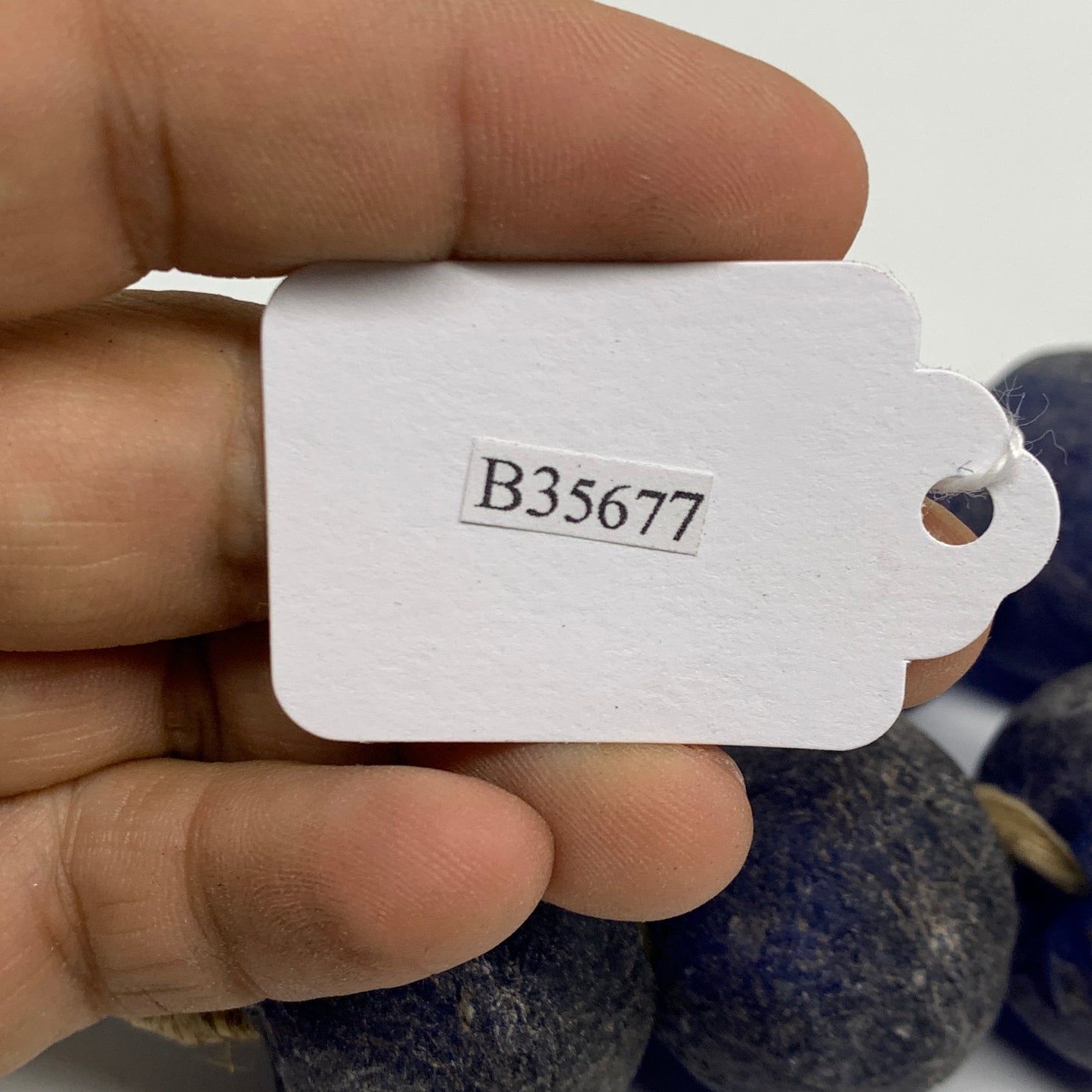 2.1 lbs, 25mm-30mm, 1 Strand, 24 beads, Blue Sea Glass Beads, B35677