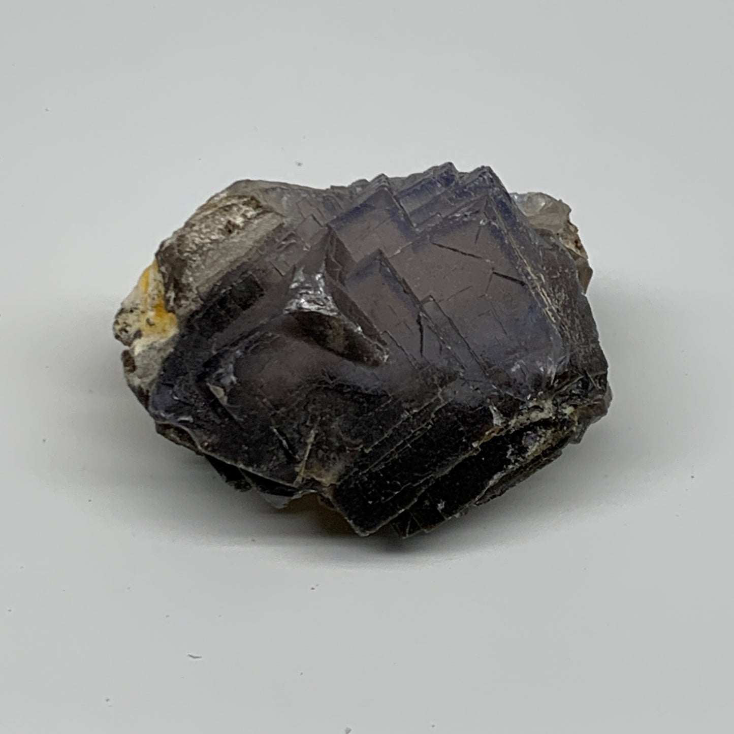 161.4g,2.4"x1.9"x1.8.",Blue Fluorite Crystal Mineral Specimen @Pakistan,B27716