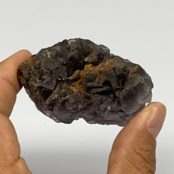 100.4g,2.3"x1.5"x1.4.",Blue Fluorite Crystal Mineral Specimen @Pakistan,B27717