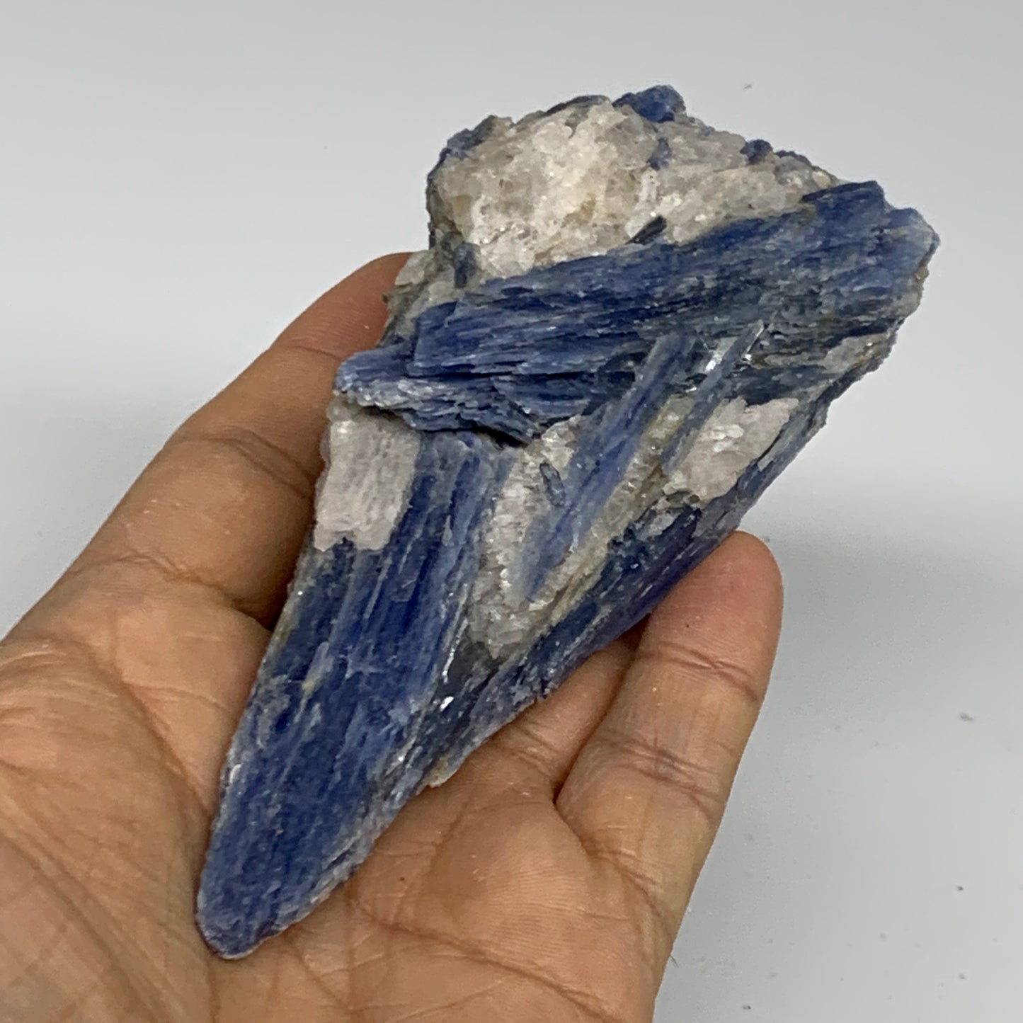 230g, 4.8"x2"x1.6",Blue Kyanite Quartz  Mineral Specimen @Brazil, B32870
