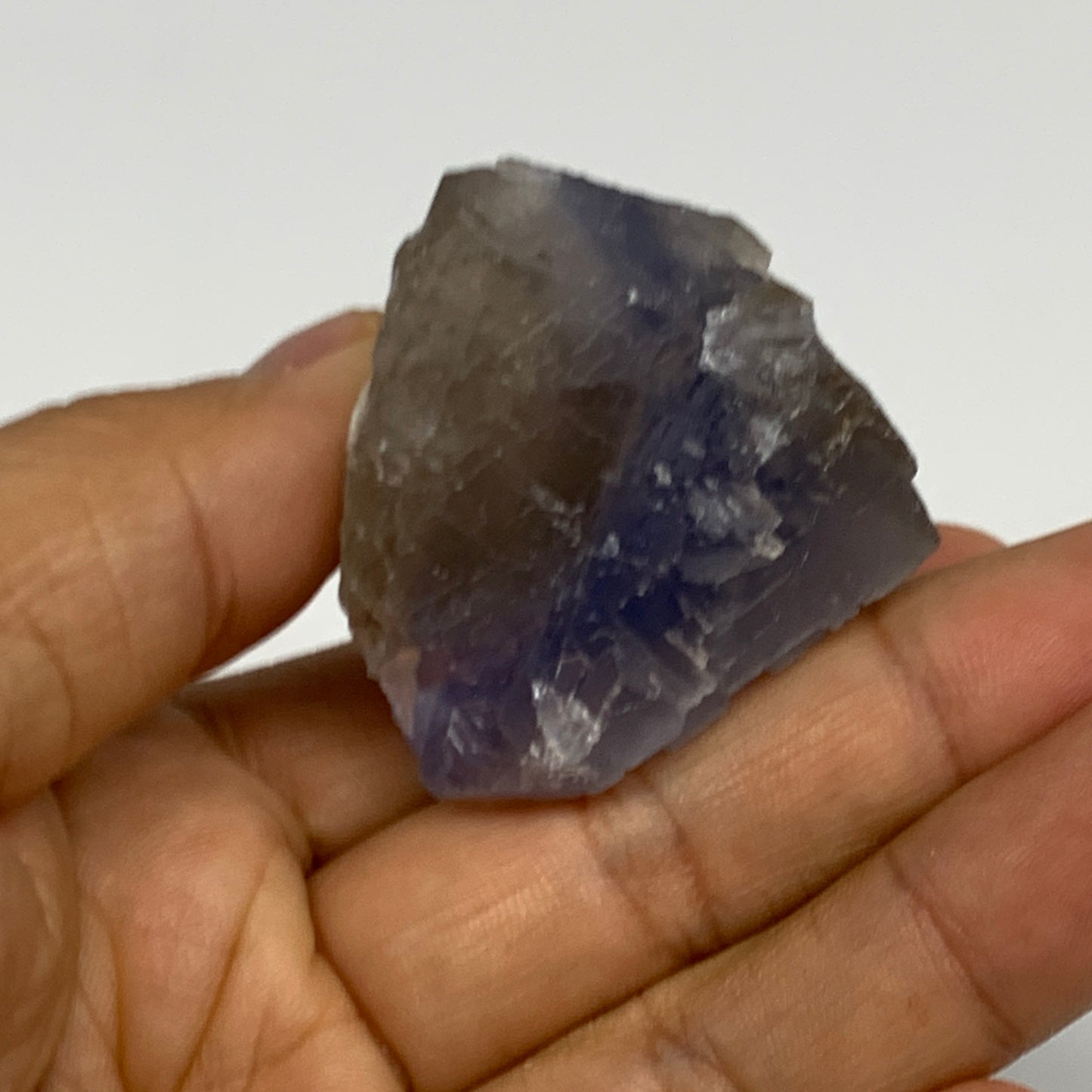 86.6g,2"x1.6"x1.5.",Purple Fluorite Crystal Mineral Specimen @Pakistan,B27722