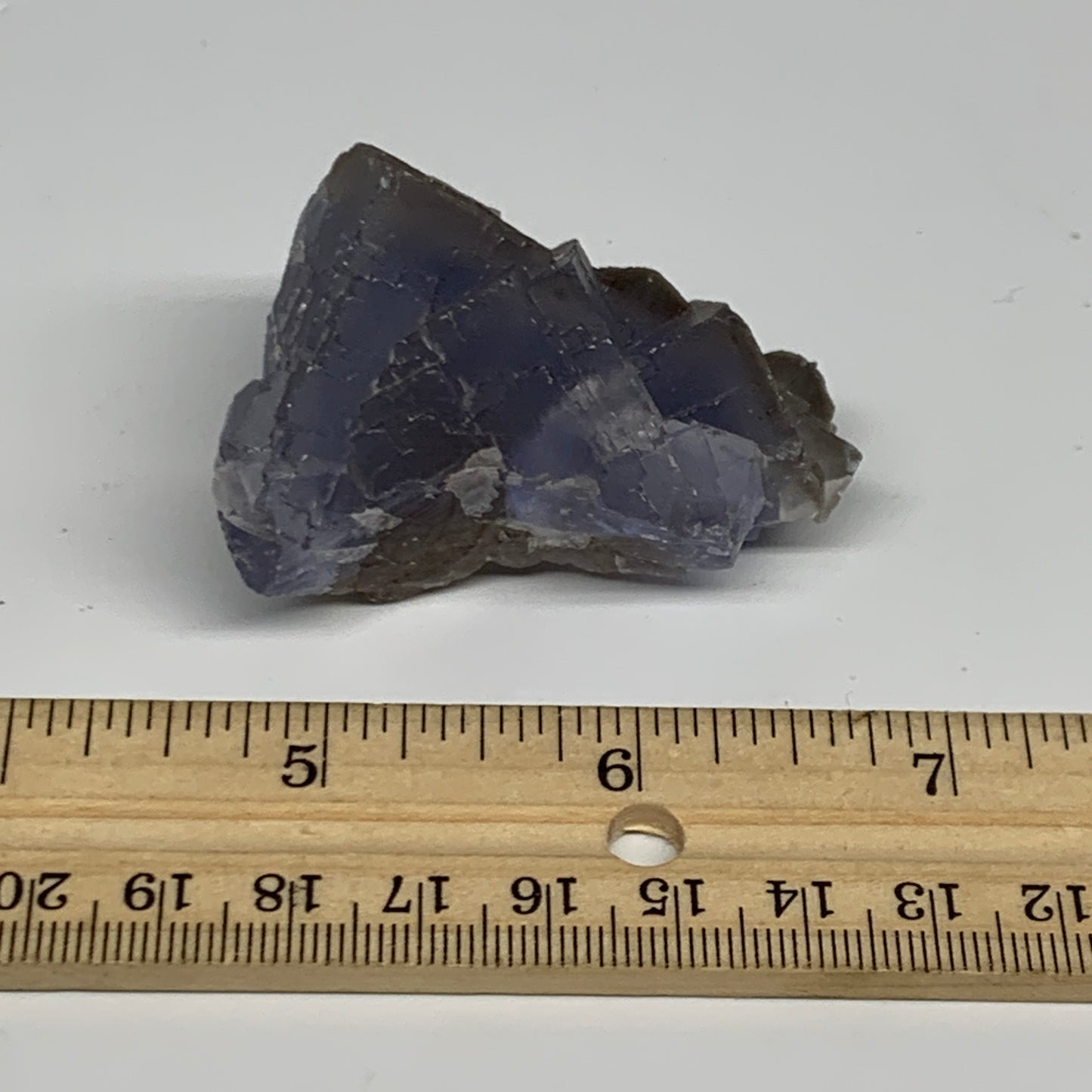 86.6g,2"x1.6"x1.5.",Purple Fluorite Crystal Mineral Specimen @Pakistan,B27722