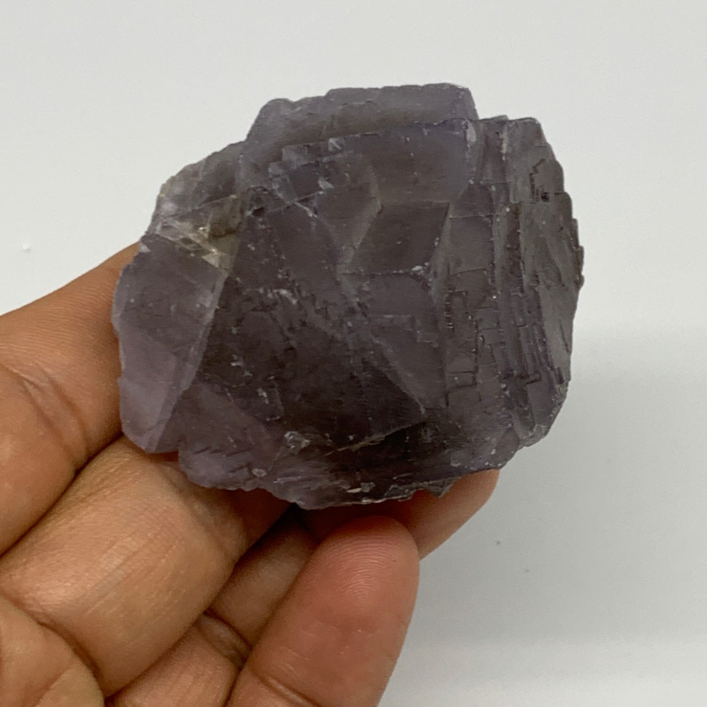 116.1g,2.2"x1.8"x1.3.",Purple Fluorite Crystal Mineral Specimen @Pakistan,B27723