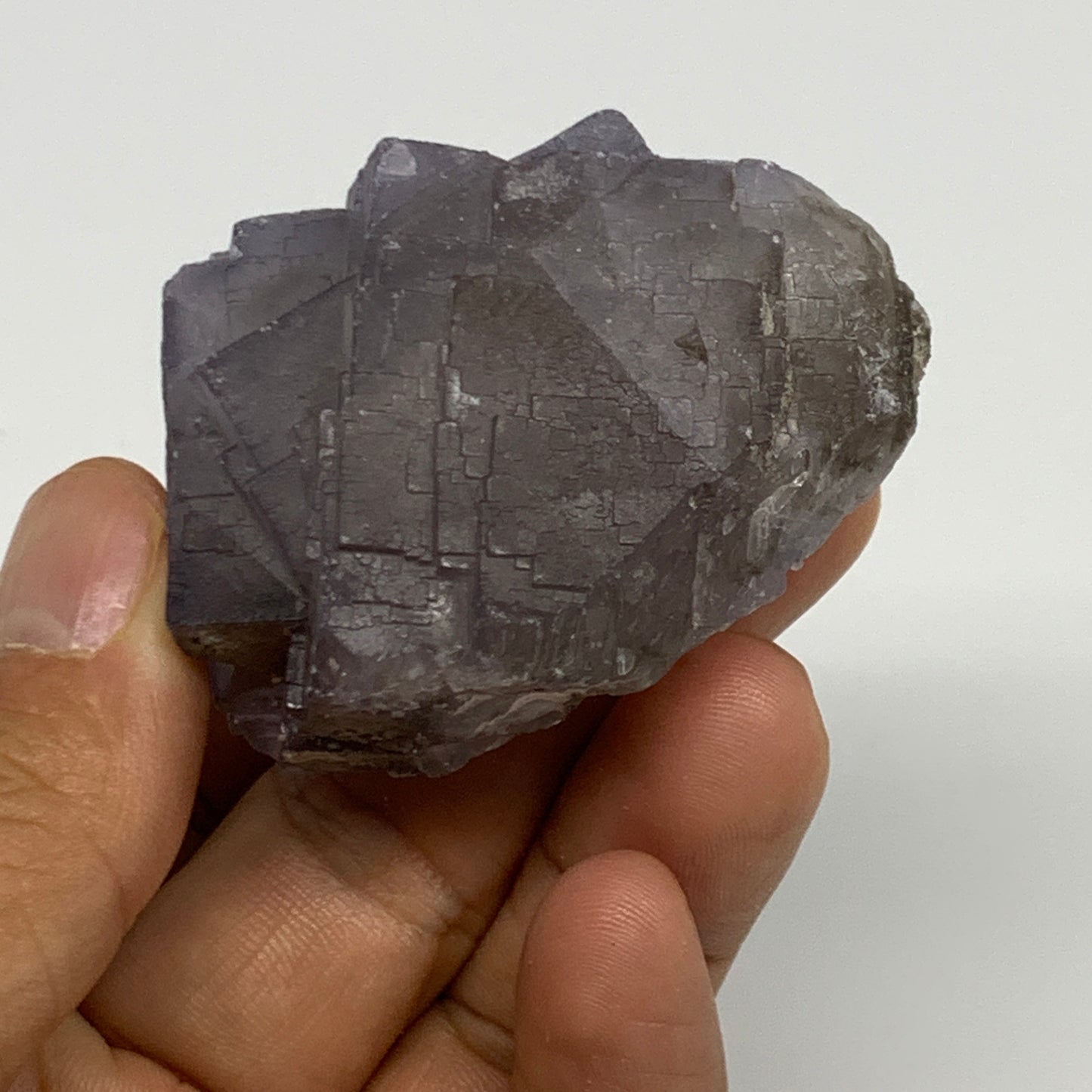 116.1g,2.2"x1.8"x1.3.",Purple Fluorite Crystal Mineral Specimen @Pakistan,B27723