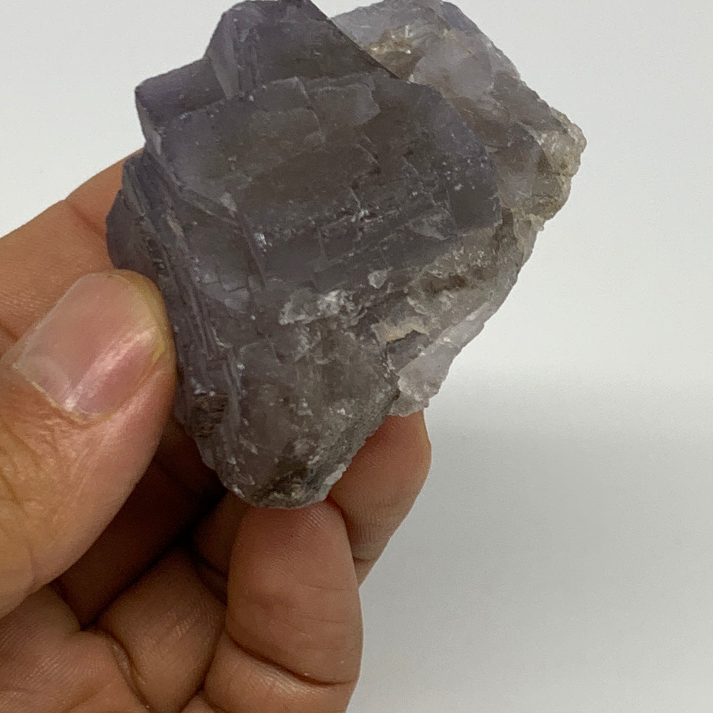 116.1g,2.2"x1.8"x1.3.",Purple Fluorite Crystal Mineral Specimen @Pakistan,B27723