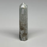 116.8g, 4.5"x0.9", Rainbow Moonstone Tower Obelisk Point Crystal @India, B29233