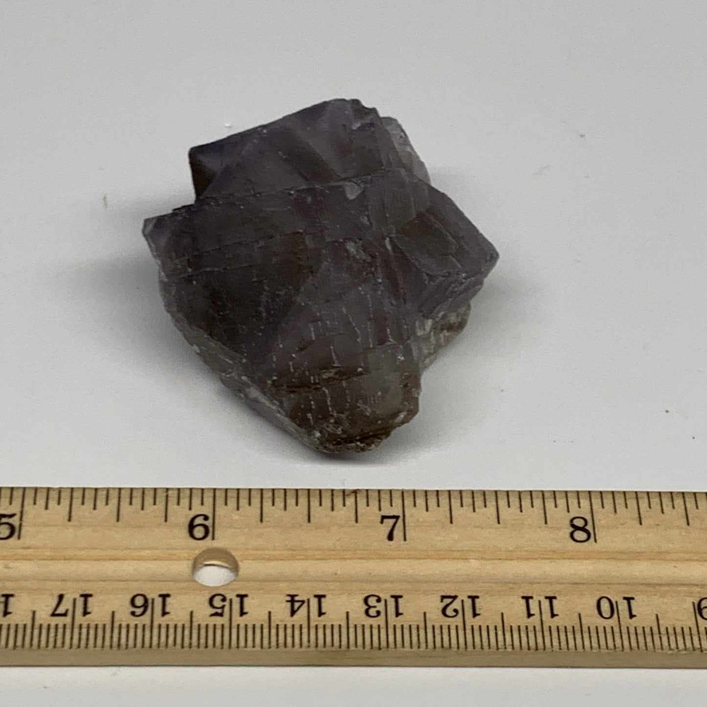 116.1g,2.2"x1.8"x1.3.",Purple Fluorite Crystal Mineral Specimen @Pakistan,B27723