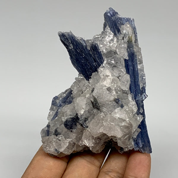 250g, 3.3"x2.4"x1.7",Blue Kyanite Quartz  Mineral Specimen @Brazil, B32876