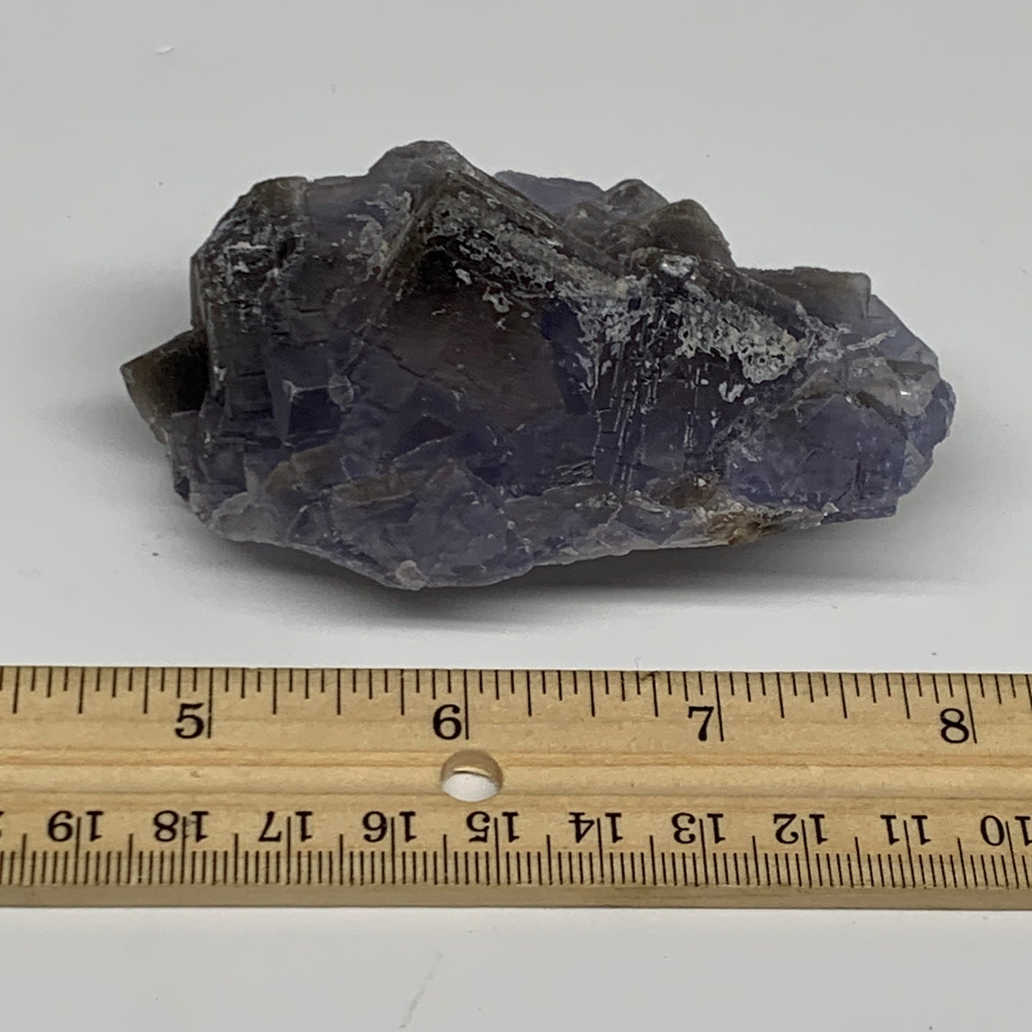 164.6g,2.4"x1.9"x1.2",Blue Fluorite Crystal Mineral Specimen @Pakistan,B27725
