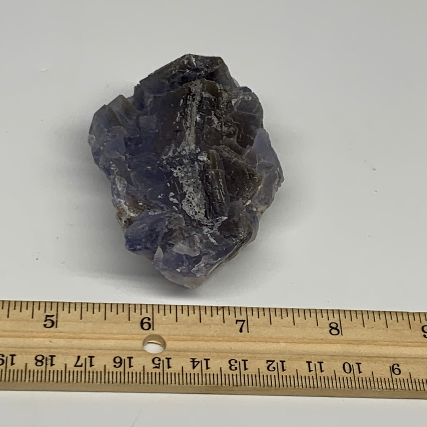 164.6g,2.4"x1.9"x1.2",Blue Fluorite Crystal Mineral Specimen @Pakistan,B27725