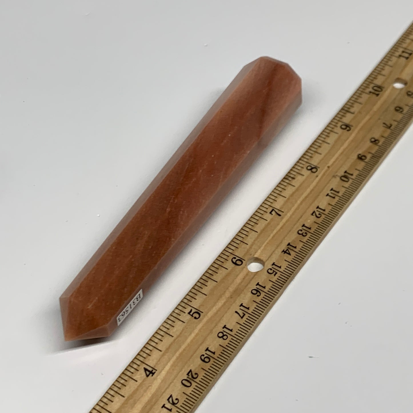 140g, 5.3"x1"x1" Red Aventurine Tower Obelisk Point Crystal @India,B31563