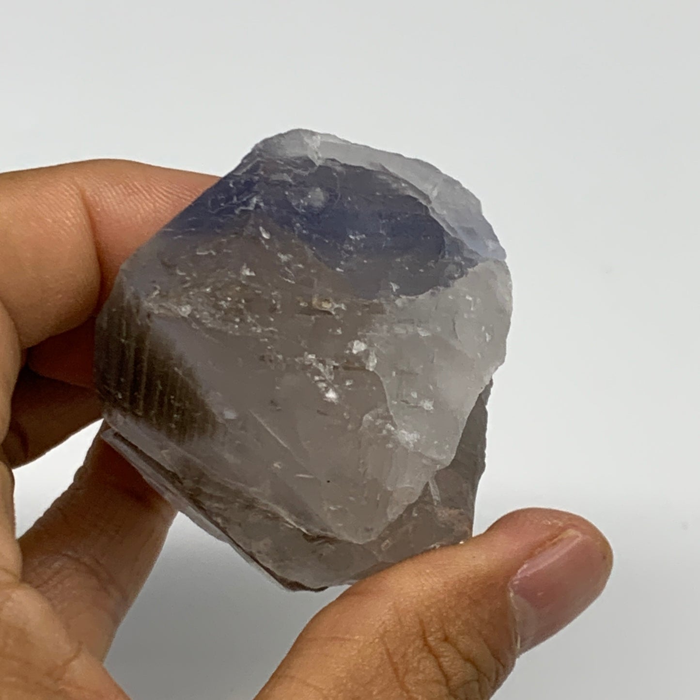 154.1g,2.5"x1.7"x1.5",Purple Fluorite Crystal Mineral Specimen @Pakistan,B27727