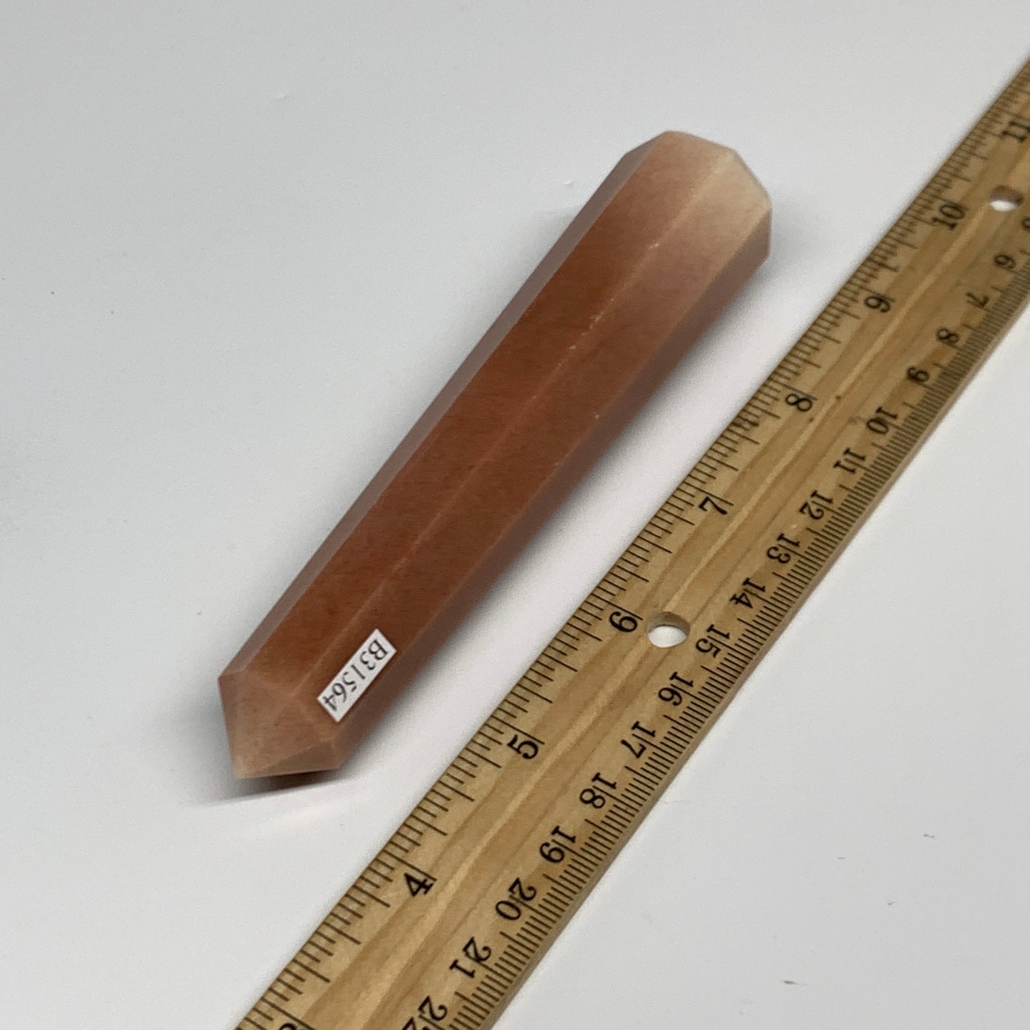 140.7g, 5.1"x1"x1" Red Aventurine Tower Obelisk Point Crystal @India,B31564