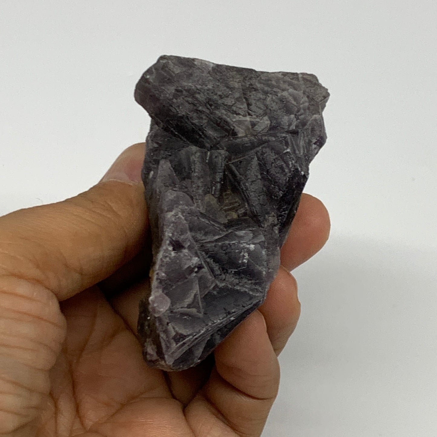 184.4g,3"x2.2"x1.6",Purple Fluorite Crystal Mineral Specimen @Pakistan,B27729