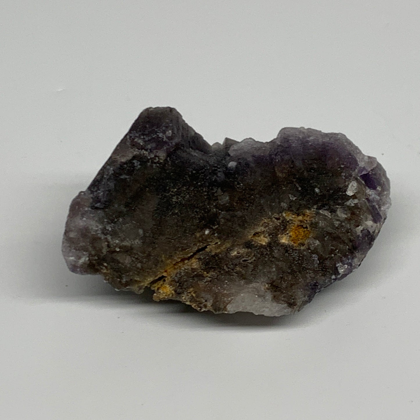 184.4g,3"x2.2"x1.6",Purple Fluorite Crystal Mineral Specimen @Pakistan,B27729