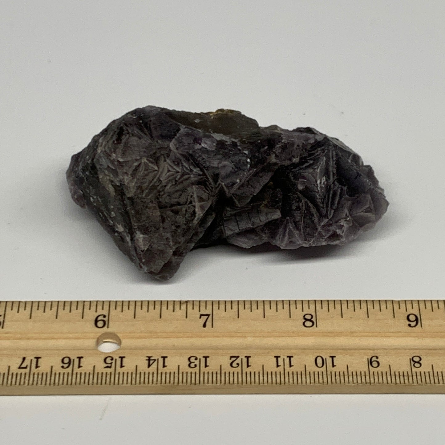 184.4g,3"x2.2"x1.6",Purple Fluorite Crystal Mineral Specimen @Pakistan,B27729